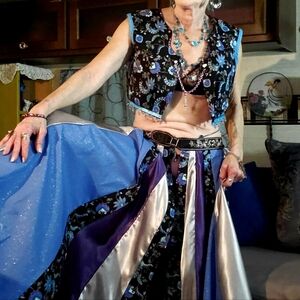 Purple, black Harem Costume